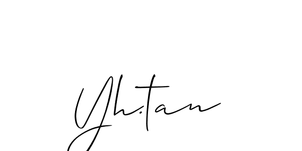 Yh.tan stylish signature style. Best Handwritten Sign (Allison_Script) for my name. Handwritten Signature Collection Ideas for my name Yh.tan. Yh.tan signature style 2 images and pictures png