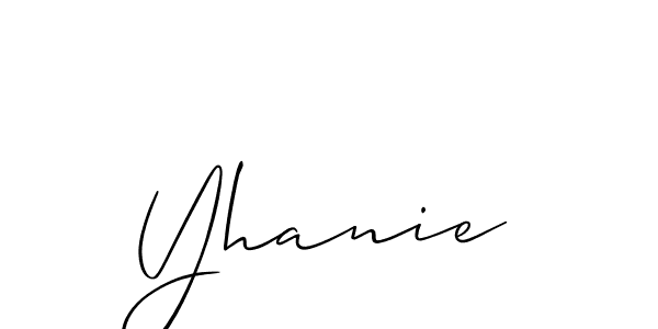 Make a short Yhanie signature style. Manage your documents anywhere anytime using Allison_Script. Create and add eSignatures, submit forms, share and send files easily. Yhanie signature style 2 images and pictures png