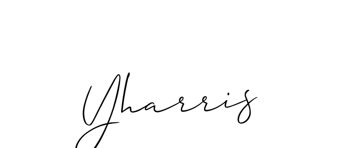 Also we have Yharris name is the best signature style. Create professional handwritten signature collection using Allison_Script autograph style. Yharris signature style 2 images and pictures png