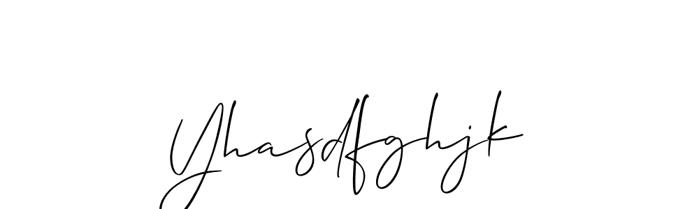 Yhasdfghjk stylish signature style. Best Handwritten Sign (Allison_Script) for my name. Handwritten Signature Collection Ideas for my name Yhasdfghjk. Yhasdfghjk signature style 2 images and pictures png