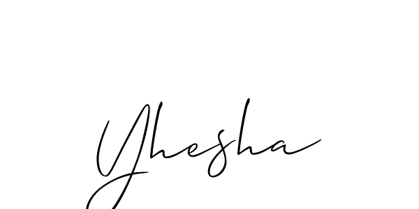 How to make Yhesha name signature. Use Allison_Script style for creating short signs online. This is the latest handwritten sign. Yhesha signature style 2 images and pictures png