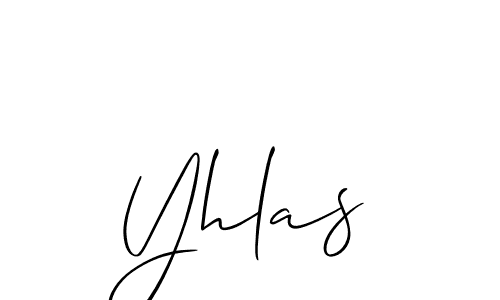 Yhlas stylish signature style. Best Handwritten Sign (Allison_Script) for my name. Handwritten Signature Collection Ideas for my name Yhlas. Yhlas signature style 2 images and pictures png