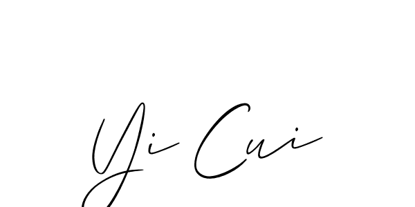 Make a beautiful signature design for name Yi Cui. Use this online signature maker to create a handwritten signature for free. Yi Cui signature style 2 images and pictures png