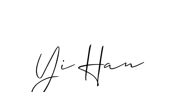 This is the best signature style for the Yi Han name. Also you like these signature font (Allison_Script). Mix name signature. Yi Han signature style 2 images and pictures png