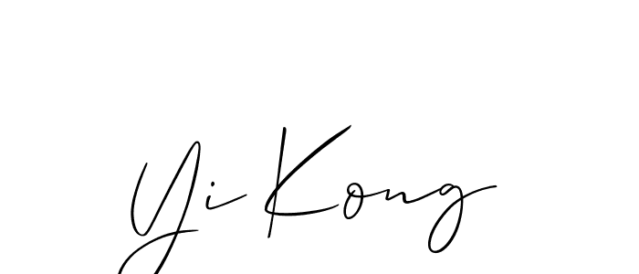 Make a beautiful signature design for name Yi Kong. Use this online signature maker to create a handwritten signature for free. Yi Kong signature style 2 images and pictures png