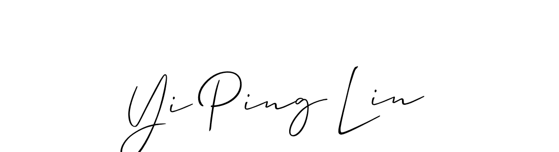 Make a beautiful signature design for name Yi Ping Lin. Use this online signature maker to create a handwritten signature for free. Yi Ping Lin signature style 2 images and pictures png