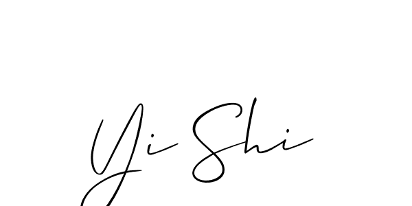 How to make Yi Shi signature? Allison_Script is a professional autograph style. Create handwritten signature for Yi Shi name. Yi Shi signature style 2 images and pictures png