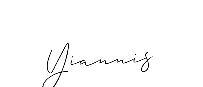 The best way (Allison_Script) to make a short signature is to pick only two or three words in your name. The name Yiannis include a total of six letters. For converting this name. Yiannis signature style 2 images and pictures png