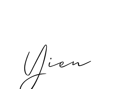 Make a beautiful signature design for name Yien. Use this online signature maker to create a handwritten signature for free. Yien signature style 2 images and pictures png