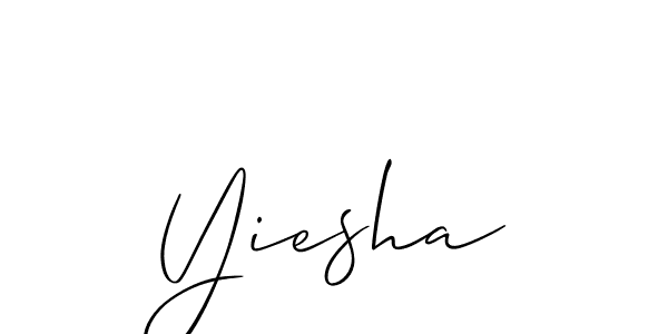 Check out images of Autograph of Yiesha name. Actor Yiesha Signature Style. Allison_Script is a professional sign style online. Yiesha signature style 2 images and pictures png