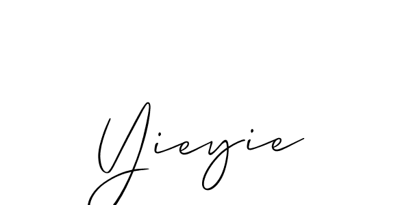 How to Draw Yieyie signature style? Allison_Script is a latest design signature styles for name Yieyie. Yieyie signature style 2 images and pictures png
