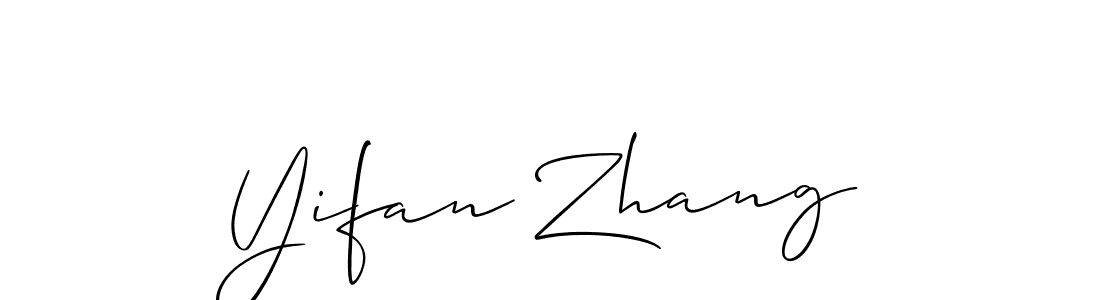 The best way (Allison_Script) to make a short signature is to pick only two or three words in your name. The name Yifan Zhang include a total of six letters. For converting this name. Yifan Zhang signature style 2 images and pictures png