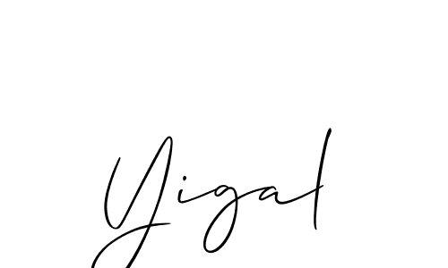 Best and Professional Signature Style for Yigal. Allison_Script Best Signature Style Collection. Yigal signature style 2 images and pictures png