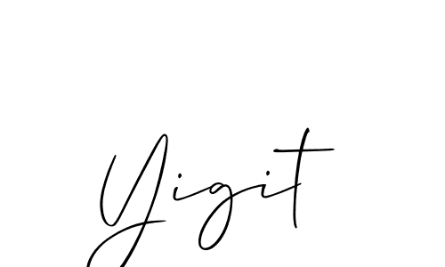 You should practise on your own different ways (Allison_Script) to write your name (Yigit) in signature. don't let someone else do it for you. Yigit signature style 2 images and pictures png