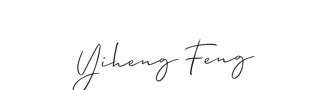 How to Draw Yiheng Feng signature style? Allison_Script is a latest design signature styles for name Yiheng Feng. Yiheng Feng signature style 2 images and pictures png