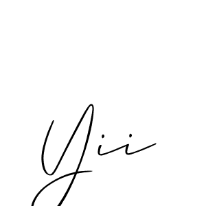 How to make Yii name signature. Use Allison_Script style for creating short signs online. This is the latest handwritten sign. Yii signature style 2 images and pictures png