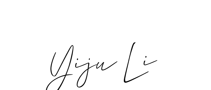 Once you've used our free online signature maker to create your best signature Allison_Script style, it's time to enjoy all of the benefits that Yiju Li name signing documents. Yiju Li signature style 2 images and pictures png