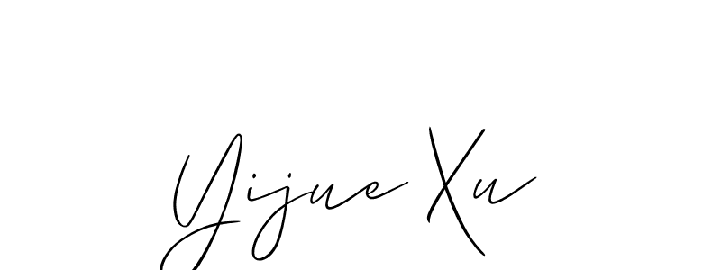 if you are searching for the best signature style for your name Yijue Xu. so please give up your signature search. here we have designed multiple signature styles  using Allison_Script. Yijue Xu signature style 2 images and pictures png