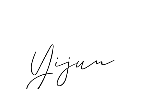 Similarly Allison_Script is the best handwritten signature design. Signature creator online .You can use it as an online autograph creator for name Yijun. Yijun signature style 2 images and pictures png