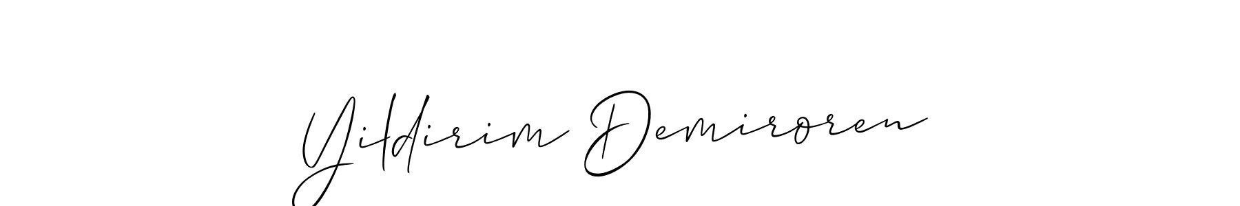 Best and Professional Signature Style for Yildirim Demiroren. Allison_Script Best Signature Style Collection. Yildirim Demiroren signature style 2 images and pictures png