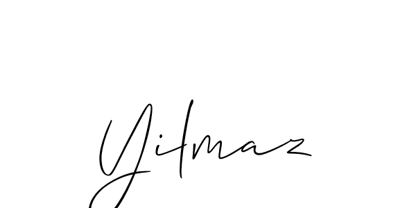 Allison_Script is a professional signature style that is perfect for those who want to add a touch of class to their signature. It is also a great choice for those who want to make their signature more unique. Get Yilmaz name to fancy signature for free. Yilmaz signature style 2 images and pictures png