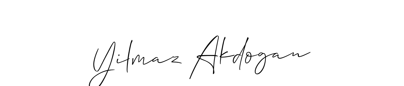 How to Draw Yilmaz Akdogan signature style? Allison_Script is a latest design signature styles for name Yilmaz Akdogan. Yilmaz Akdogan signature style 2 images and pictures png