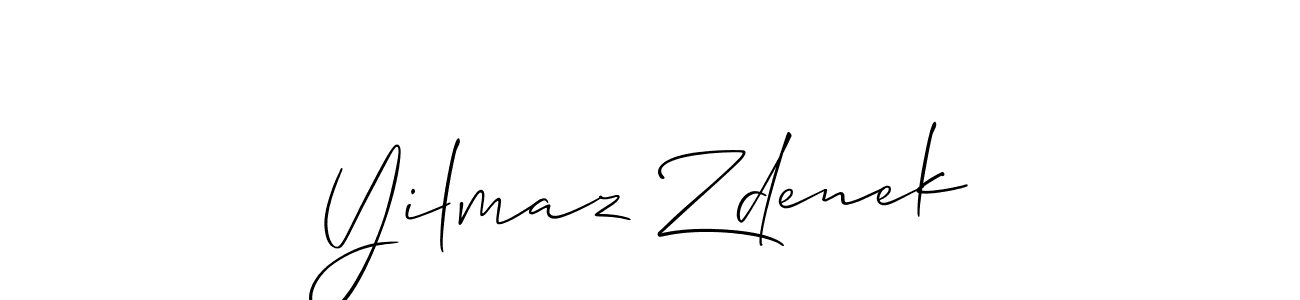How to Draw Yilmaz Zdenek signature style? Allison_Script is a latest design signature styles for name Yilmaz Zdenek. Yilmaz Zdenek signature style 2 images and pictures png