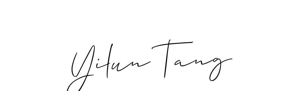 Make a beautiful signature design for name Yilun Tang. Use this online signature maker to create a handwritten signature for free. Yilun Tang signature style 2 images and pictures png
