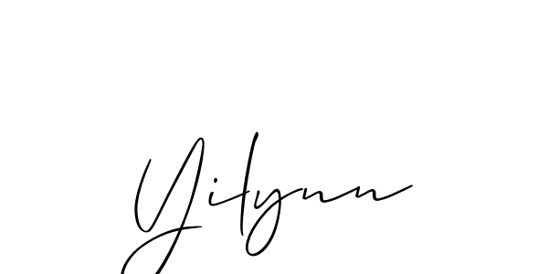 Make a beautiful signature design for name Yilynn. With this signature (Allison_Script) style, you can create a handwritten signature for free. Yilynn signature style 2 images and pictures png