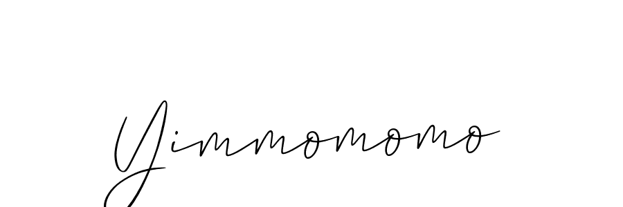 Also we have Yimmomomo name is the best signature style. Create professional handwritten signature collection using Allison_Script autograph style. Yimmomomo signature style 2 images and pictures png