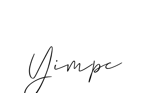 Similarly Allison_Script is the best handwritten signature design. Signature creator online .You can use it as an online autograph creator for name Yimpc. Yimpc signature style 2 images and pictures png