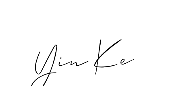 Make a beautiful signature design for name Yin Ke. With this signature (Allison_Script) style, you can create a handwritten signature for free. Yin Ke signature style 2 images and pictures png