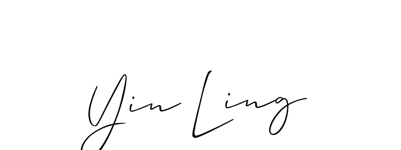 How to make Yin Ling signature? Allison_Script is a professional autograph style. Create handwritten signature for Yin Ling name. Yin Ling signature style 2 images and pictures png