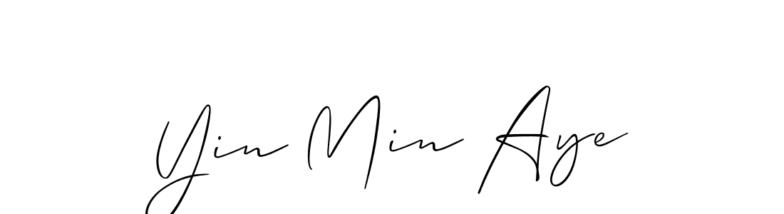 How to Draw Yin Min Aye signature style? Allison_Script is a latest design signature styles for name Yin Min Aye. Yin Min Aye signature style 2 images and pictures png