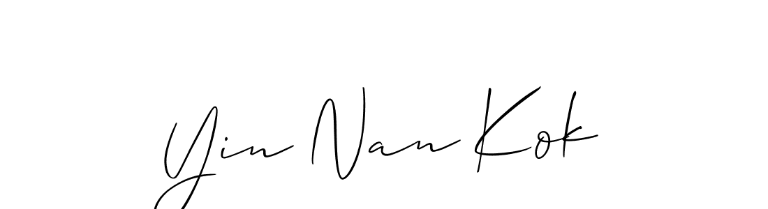 How to Draw Yin Nan Kok signature style? Allison_Script is a latest design signature styles for name Yin Nan Kok. Yin Nan Kok signature style 2 images and pictures png