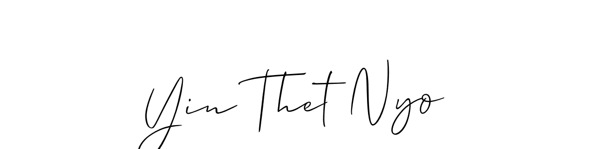 Make a beautiful signature design for name Yin Thet Nyo. Use this online signature maker to create a handwritten signature for free. Yin Thet Nyo signature style 2 images and pictures png