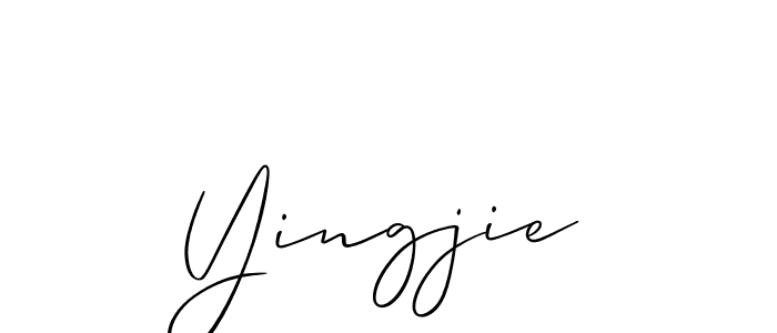 Once you've used our free online signature maker to create your best signature Allison_Script style, it's time to enjoy all of the benefits that Yingjie name signing documents. Yingjie signature style 2 images and pictures png