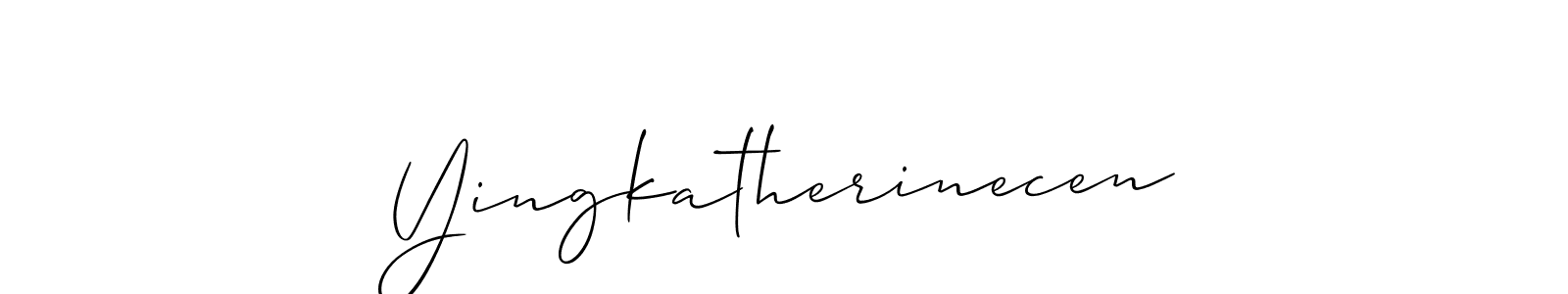 Make a beautiful signature design for name Yingkatherinecen. Use this online signature maker to create a handwritten signature for free. Yingkatherinecen signature style 2 images and pictures png