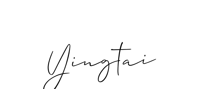 Make a beautiful signature design for name Yingtai. With this signature (Allison_Script) style, you can create a handwritten signature for free. Yingtai signature style 2 images and pictures png