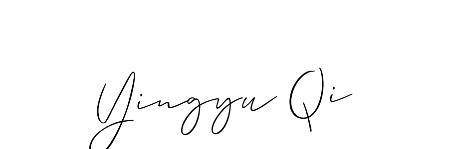 Make a short Yingyu Qi signature style. Manage your documents anywhere anytime using Allison_Script. Create and add eSignatures, submit forms, share and send files easily. Yingyu Qi signature style 2 images and pictures png