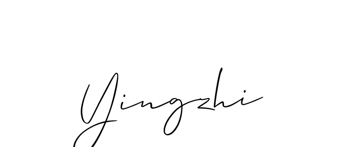 Also You can easily find your signature by using the search form. We will create Yingzhi name handwritten signature images for you free of cost using Allison_Script sign style. Yingzhi signature style 2 images and pictures png