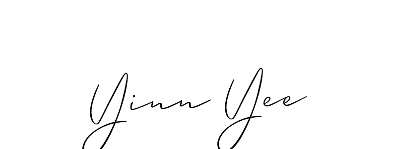 How to make Yinn Yee name signature. Use Allison_Script style for creating short signs online. This is the latest handwritten sign. Yinn Yee signature style 2 images and pictures png