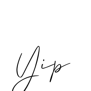 Yip stylish signature style. Best Handwritten Sign (Allison_Script) for my name. Handwritten Signature Collection Ideas for my name Yip. Yip signature style 2 images and pictures png