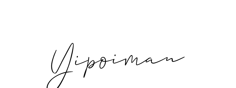 Best and Professional Signature Style for Yipoiman. Allison_Script Best Signature Style Collection. Yipoiman signature style 2 images and pictures png