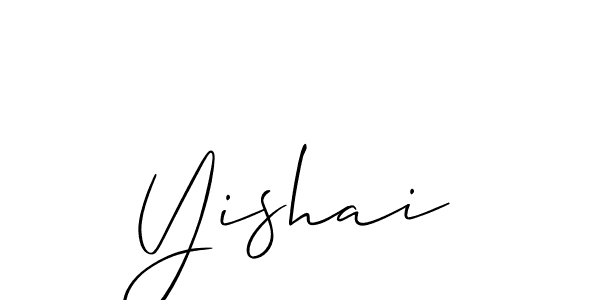 The best way (Allison_Script) to make a short signature is to pick only two or three words in your name. The name Yishai include a total of six letters. For converting this name. Yishai signature style 2 images and pictures png