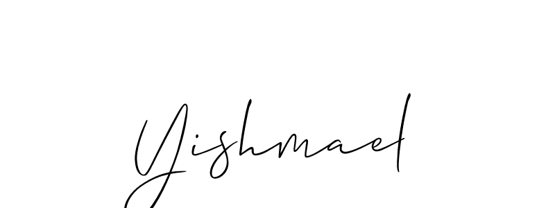 Best and Professional Signature Style for Yishmael. Allison_Script Best Signature Style Collection. Yishmael signature style 2 images and pictures png