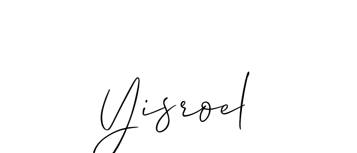 How to Draw Yisroel signature style? Allison_Script is a latest design signature styles for name Yisroel. Yisroel signature style 2 images and pictures png