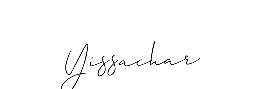 Make a beautiful signature design for name Yissachar. With this signature (Allison_Script) style, you can create a handwritten signature for free. Yissachar signature style 2 images and pictures png