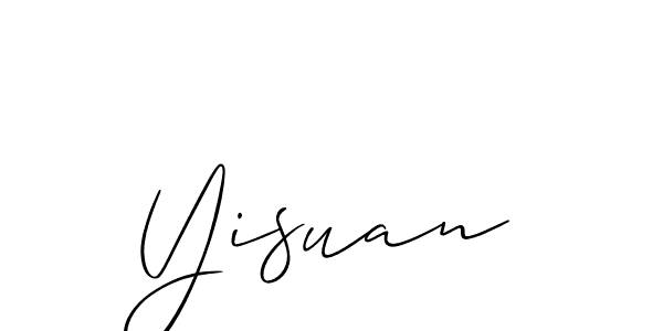 How to make Yisuan name signature. Use Allison_Script style for creating short signs online. This is the latest handwritten sign. Yisuan signature style 2 images and pictures png