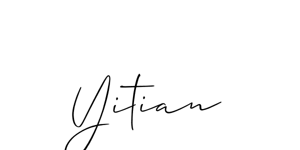 Once you've used our free online signature maker to create your best signature Allison_Script style, it's time to enjoy all of the benefits that Yitian name signing documents. Yitian signature style 2 images and pictures png